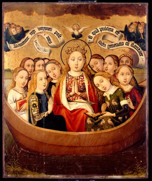 Sainte Ursule et ses compagnes dans une nef. Musées GrandEst